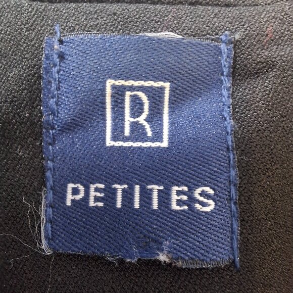 Vintage Womens Black Cropped Blazer Plus Sz 16 Petite Lined Office Smart - Picture 6 of 8